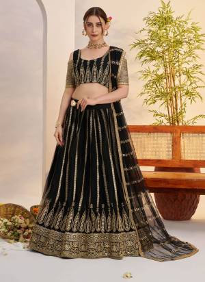 For A Different Look,Grab These Party Wear Designer Lehenga in All Over Pretty Colored Pair With Blouse And Dupatta.These Lehenga Choli And Dupatta is All Over Butterfly Net Base Fabric With Designer Cotton Thread, Sequance Embroidery Work.