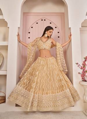 For A Different Look,Grab These Party Wear Designer Lehenga in All Over Pretty Colored Pair With Blouse And Dupatta.These Lehenga Choli And Dupatta is All Over Butterfly Net Base Fabric With Designer Cotton Thread, Sandwitch Sequance Embroidery Work.