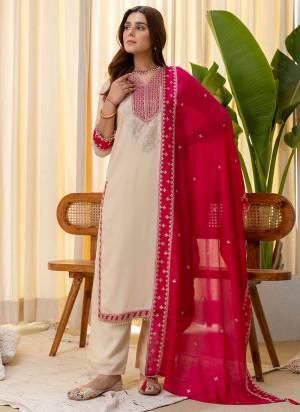Attractive These Beautiful Readymade Suits With Dupatta.These Suit is Fabricated On Top Are Silk Blend And Bottom Are Silk Blend And Silk Blend Dupatta .Its Beautified With Designer Embroidery Work.