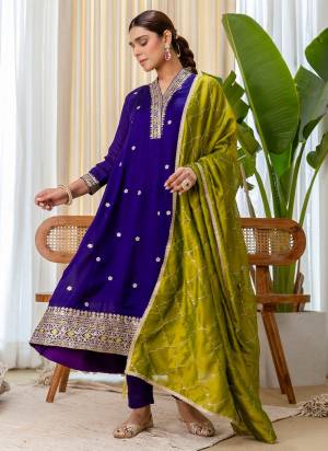 Garb These Beautiful Readymade Suits With Dupatta.These Suit is Fabricated On Top Are Silk Blend And Bottom Are Silk Blend And Silk Blend Dupatta .Its Beautified With Designer Embroidery Work.