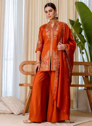 Garb These Beautiful Readymade Suits With Dupatta.These Suit is Fabricated On Top Are Silk Blend And Bottom Are Silk Blend And Silk Blend Dupatta .Its Beautified With Designer Embroidery Work.