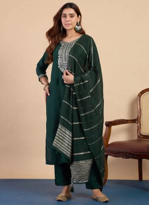 Garb These Beautiful Readymade Suits With Dupatta.These Suit is Fabricated On Top Are Cotton Blend And Bottom Are Cotton Blend And Silk Dupatta .Its Beautified With Designer Embroidery Work.