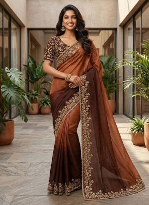 Looking These Party Wear Saree in Fine Colored.These Saree Are Fendy Chiffon And Blouse is Mono Diamond Fabricated.Its Beautified With Designer Jari,Thread,Sequance Embroidery Work.