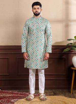 For A festive And Party Wear,Looking These Readymade Kurta With Payjama in Fine Colored.These Kurta is Fabricated On Cotton And Art Silk Bottom With Woven Designer With Digital Printed.Buy Now.
