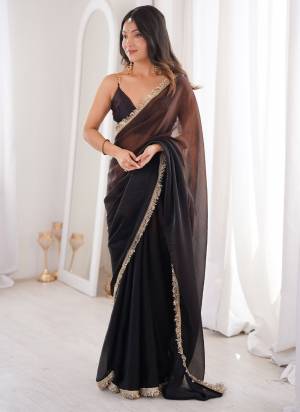 Attractive These Fancy Party Wear Saree in Fine Double Shaded Colored.These Saree Are Fendy Satin And Blouse is Fendy Satin Fabricated.Its Beautified With Double Shaded Color With Sequance,Jari Lace Work.