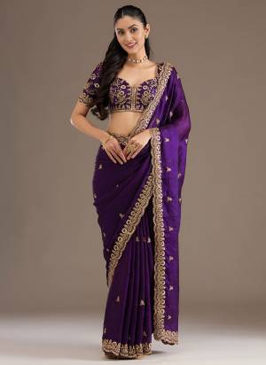 Attrective This Partywear Saree Paired With Blouse.This Saree Are Tissue And Blouse Are Tissue Based Fabric With Designer Sequance,Dori,Jari Embroidery With Diamond,Pearl Work. Buy This Pretty Saree Now.