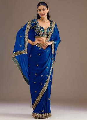 Attrective This Partywear Saree Paired With Blouse.This Saree Are Tissue And Blouse Are Tissue Based Fabric With Designer Sequance,Dori,Jari Embroidery With Diamond,Pearl Work. Buy This Pretty Saree Now.