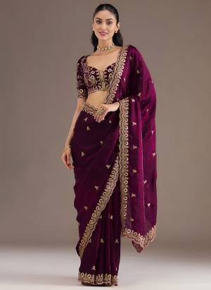 Attrective This Partywear Saree Paired With Blouse.This Saree Are Tissue And Blouse Are Tissue Based Fabric With Designer Sequance,Dori,Jari Embroidery With Diamond,Pearl Work. Buy This Pretty Saree Now.