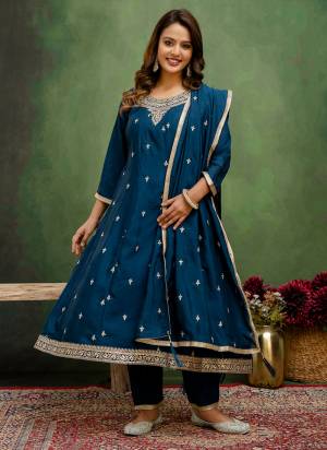 Looking These Beautiful Party Wear Readymade Suits With Dupatta.These Suit is Fabricated On Top And Bottom Are Silk Blend And Silk Blend Dupatta .Its Beautified With Designer Embroidery Work.