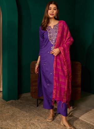 Garb These Suit in Fine Colored Pair With Bottom And Dupatta.These Top Are Silk Slub And Bottom Are Fabricated On Silk Slub Pair With Viscose Jacquard Dupatta.Its Beautified With Designer Embroidery Work.