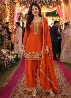  Looking These Party Wear Sharara Suit in Fine Colored Pair Sharara With Dupatta.These Top,Bottom And Dupatta Are Chinon Fabricated.Its Beautified With Designer Heavy Embroidery,Beads Work.