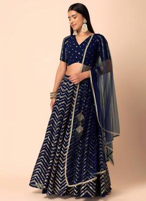 For A Designer Look,Grab These Lehenga Choli in Fine Colored.These Lehenga And Blouse Are Fabricated On Georgette Pair With Dupatta Are Soft Net.Its Beautified With Designer Sequance,Jari Embroidery Work.