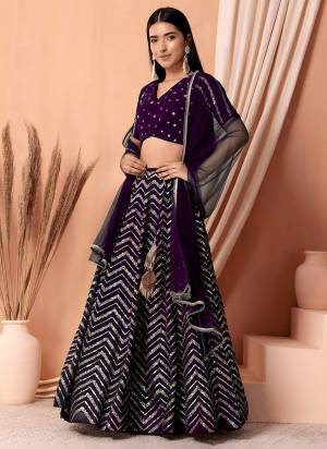 For A Designer Look,Grab These Lehenga Choli in Fine Colored.These Lehenga And Blouse Are Fabricated On Georgette Pair With Dupatta Are Soft Net.Its Beautified With Designer Sequance,Jari Embroidery Work.