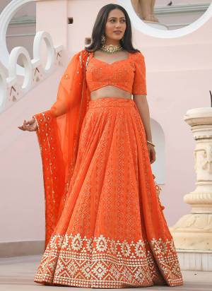 For A Designer Look,Grab These Lehenga Choli in Fine Colored.These Lehenga And Blouse Are Fabricated On Georgette Pair With Dupatta Are Organza.Its Beautified With Designer Embroidery Work.