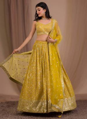 For A Designer Look,Grab These Lehenga Choli in Fine Colored.These Lehenga And Blouse Are Fabricated On Georgette Pair With Dupatta Are Soft Net.Its Beautified With Designer Embroidery Work.