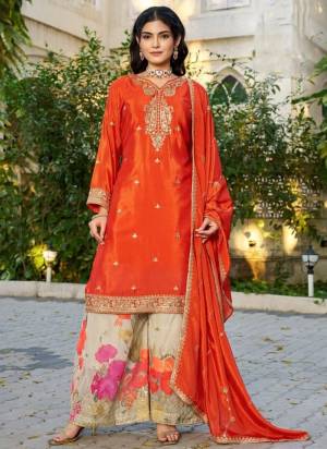 Attractive These Party Wear Free Size Stitched Plazzo Suit in Fine Colored Pair With Dupatta.These Top And Dupatta Are Chinon And Bottom Are Silk And Pair With Crepe Inner.Its Beautified With Designer Embroidery Work And Printed Botton.