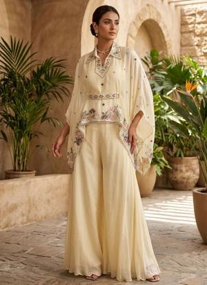 Attrective These Party Wear Designer Kaftaan With Plazzo In Fine Colored Pair.These Top And Bottom Are Fabricated On Viscose Chinon Pair.Its Beautified With Heavy Designer Embroidery,Hand Work.