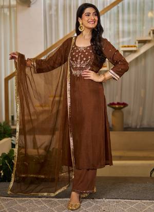 Looking These Suit in Fine Colored Pair With Bottom And Dupatta.These Top Are VichitraSilk  And Bottom Are Fabricated On Vichitra Silk Pair With Organza Dupatta.Its Beautified With Designer Embroidery Work.
