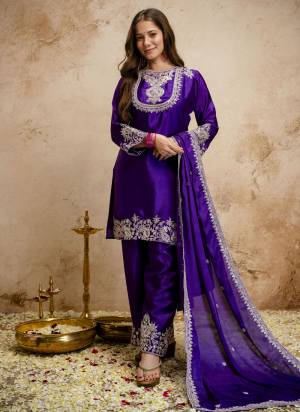 Looking These Suit in Fine Colored Pair With Bottom And Dupatta.These Top Are Chinon And Bottom Are Fabricated On Chinon Pair With Chinon Dupatta.Its Beautified With Designer Embroidery Work.