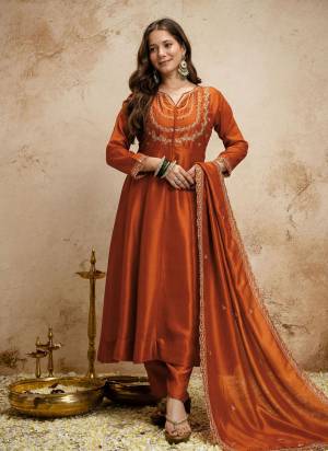 Looking These Suit in Fine Colored Pair With Bottom And Dupatta.These Top Are Vichitra Silk And Bottom Are Fabricated On Vichitra Silk Pair With Vichitra Dupatta.Its Beautified With Designer Embroidery Work.