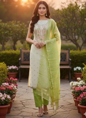 Garb These Disigner Suit in Fine Colored Pair With Bottom And Dupatta.These Top Are Simmer Jacquard And Dupatta Are Fabricated On Simmer Jacquard Pair With Santoon Bottom.Its Beautified With Woven Designer Embroidery Work.