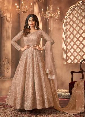 Garb These Party Wear Designer Anarkali Suit in Fine Colored Pair With Bottom And Dupatta.These Top Are Net And Dupatta Are Fabricated On Net Pair With Santoon Bottom.Its Beautified With Satin Inner.Its Beautified With Heavy Designer Sequance Embroidery Work.
