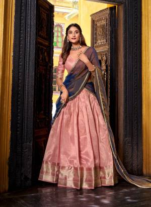 Looking These Party Wear Lehenga Choli in Fine Colored. These Lehenga And Blouse Are Dupion Silk And Dupatta Are Fabricated On Simmer Jari Fabriced. It is Beautified With Woven Jari Patta Designer.
