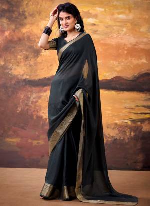 Garb These Festive And Party Wear Saree in Fine Colored.These Saree And Blouse is Fabricated On Mass Mello.Its Beautified With Woven Jari Border Designer.
