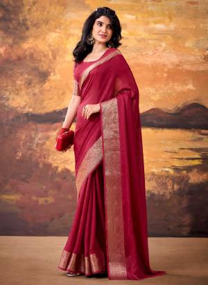 Garb These Festive And Party Wear Saree in Fine Colored.These Saree And Blouse is Fabricated On Mass Mello.Its Beautified With Woven Jari Border Designer.