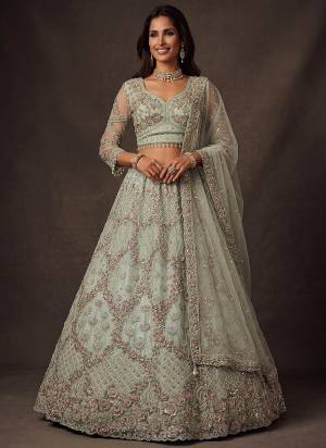 For A Fancy Designer Look,Grab These Lehenga Choli With Dupatta in Fine Colored.These Lehenga And Choli Are Net And Dupatta Are Fabricated On Soft Net Pair.Its Beautified With Fancy Jari,Sequance,Multy Thread,Dori Embroidery Work. 