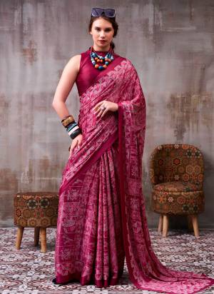 Looking These Festive And Party Wear Saree in Fine Colored.These Saree And Blouse is Fabricated On Satin Silk.Its Beautified With Designer Printed.