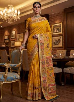 Garb These Fastive And Party Wear Saree in Fine Colored.These Saree Are Virana Silk And Blouse is Fabricated On Pashmina Silk.Its Beautified With Heavy Woven Designer Jari And Swarovski Work.