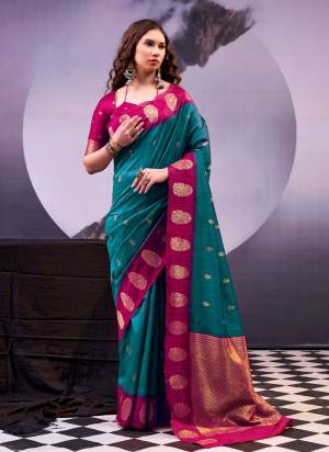 Looking These Festive And Party Wear Saree in Fine Colored.These Saree And Blouse is Fabricated On Poly Cotton.Its Beautified With Weaving Jari Designer.