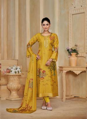 Garb These Party Wear Salwar Suit in Fine Colored Pair With Bottom And Dupatta.These Top Are Silk And Dupatta Are Fabricated On Chinon Pair With Santoon Bottom.Its Beautified With Woven Jacquard Designer With Digital Printed,Embroidery Work.