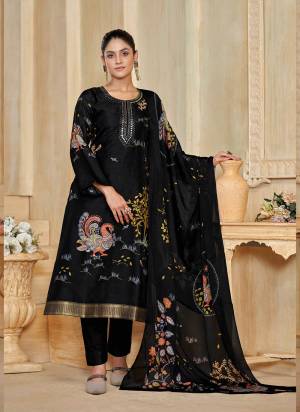 Garb These Party Wear Salwar Suit in Fine Colored Pair With Bottom And Dupatta.These Top Are Silk And Dupatta Are Fabricated On Chinon Pair With Santoon Bottom.Its Beautified With Woven Jacquard Designer With Digital Printed,Embroidery Work.