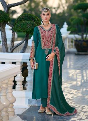 Looking These Party Wear Salwar Suit in Fine Colored Pair With Bottom And Dupatta.These Top Are Gajji Silk And Dupatta Are Fabricated On Gajji Silk Pair With Jam Silk Bottom.Its Beautified With Designer Embroidery Work.