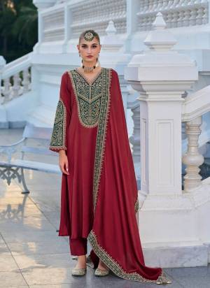 Looking These Party Wear Salwar Suit in Fine Colored Pair With Bottom And Dupatta.These Top Are Gajji Silk And Dupatta Are Fabricated On Gajji Silk Pair With Jam Silk Bottom.Its Beautified With Designer Embroidery Work.