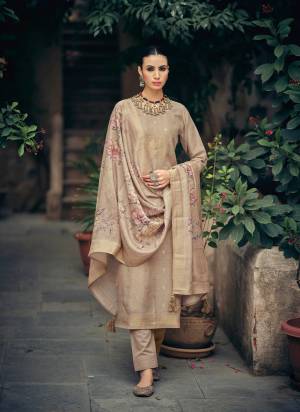 Attractive These Party Wear Salwar Suit in Fine Colored Pair With Bottom And Dupatta.These Top Are Silk Cotton And Dupatta Are Fabricated On Silk Cotton Pair With Cotton Bottom.Its Beautified With Woven Jacquard,Digital Printed With Hand Work.