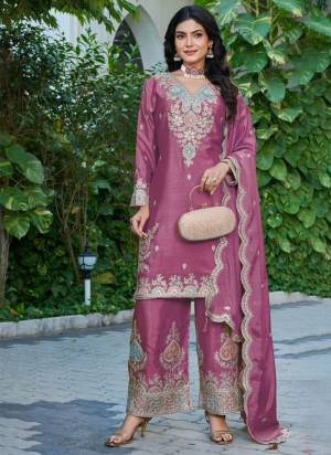 Attractive These Party Wear Free Size Stitched Plazzo Suit in Fine Colored Pair With Dupatta.These Top And Bottom Are Chinon And Dupatta Are Chinon And Pair With Crepe Inner.Its Beautified With Designer Heavy Embroidery Work.