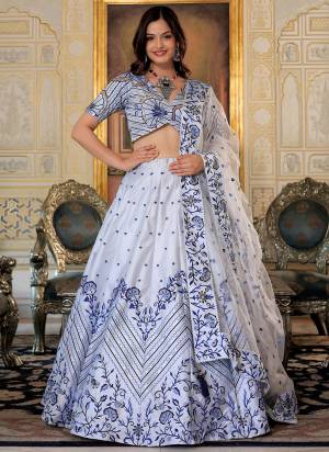 For A Designer Look,Grab These Lehenga Choli in Fine Colored.These Lehenga And Blouse Are Fabricated On Satin Pair With Dupatta Are Soft Net.Its Beautified With Thread,Sequance Embroidery Work.