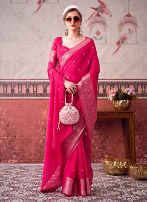 Garb These Festive And Party Wear Saree in Fine Colored.These Saree And Blouse is Fabricated On Chinon.Its Beautified With Weaving Jari Designer With Self Printed.