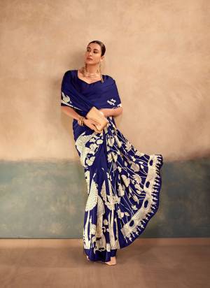 Looking These Festive And Party Wear Saree in Fine Colored.These Saree And Blouse is Fabricated On Satin Silk.Its Beautified With Designer Kalamkari Printed.