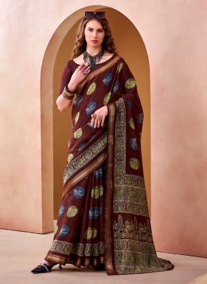 Looking These Festive And Party Wear Saree in Fine Colored.These Saree And Blouse is Fabricated On P V Chanderi.Its Beautified With Woven Jari Border Designer Printed.
