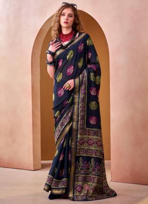 Looking These Festive And Party Wear Saree in Fine Colored.These Saree And Blouse is Fabricated On P V Chanderi.Its Beautified With Woven Jari Border Designer Printed.