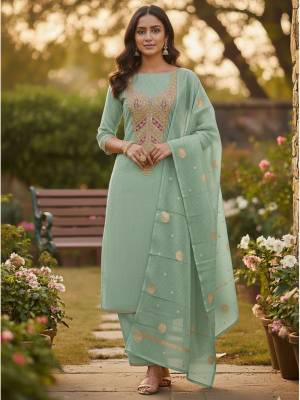 Garb These Disigner Suit in Fine Colored Pair With Bottom And Dupatta.These Top Are Kasha Simmer Jacquard And Dupatta Are Fabricated On Kasha Simmer Jacquard Pair With Santoon Bottom.Its Beautified With Woven Designer With Embroidery Work.