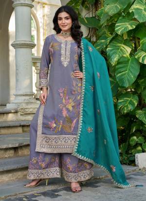 Attractive These Party Wear Free Size Stitched Plazzo Suit in Fine Colored Pair With Dupatta.These Top And Dupatta Are Simmer And Bottom Are Simmer And Pair With Crepe Inner.Its Beautified With Designer Embroidery,Hand Work.