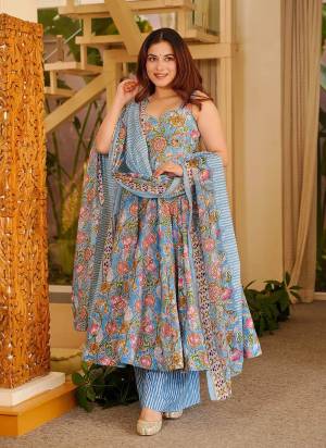 Garb These Beautiful Looking Readymade Suits.These Top Are Muslin And Bottom is Fabricated On Muslin And Muslin Dupatta.Its Beautified With Designer Digital Printed.