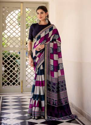 Looking These Festive And Party Wear Saree in Fine Colored.These Saree And Blouse is Fabricated On Viscose Chanderi.Its Beautified With Woven Temple Border With Designer Printed.