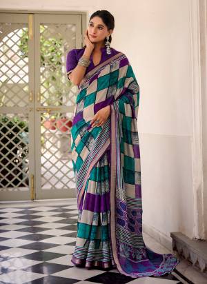 Looking These Festive And Party Wear Saree in Fine Colored.These Saree And Blouse is Fabricated On Viscose Chanderi.Its Beautified With Woven Temple Border With Designer Printed.