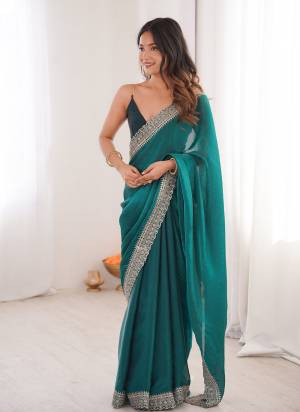 Garb These Fancy Party Wear Saree in Fine Colored.These Saree Are Fendy Satin And Blouse is Fendy Satin Fabricated.Its Beautified With Embroidery Lace Border Work.